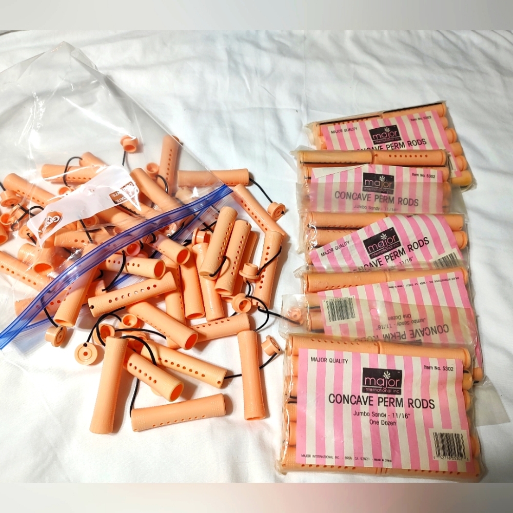 11/16" peach perm rods